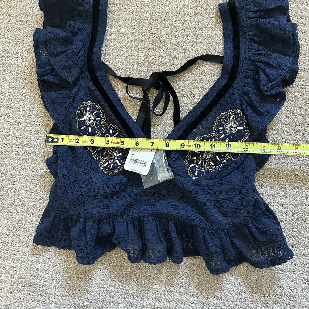 NWT Free People Ella Ruffle Cami Top Size Small - Picture 12 of 12